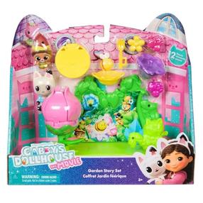 Figūrėlių rinkinys, su priedais Spin Master Gabbys Dollhouse Garden Story, įvairių spalvų