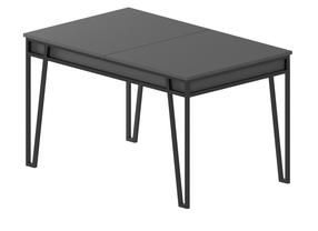 Stalas išskleidžiamas Kalune Design Pal, antracito sp., 132 - 170 cm x 80 cm x 76 cm