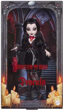 Lėlė Mattel Monster High Monsters Dracula JKM50, 29 cm, juoda sp.