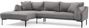 Kampinė sofa Hanah Home Leo 560ARE1173, pilka sp., kairinė, 150 x 255 cm x 65 cm