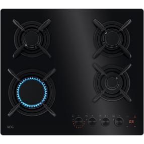 Газовая варочная панель AEG 8000 SERIJA „HOB2HOOD®“ HKB64453NB