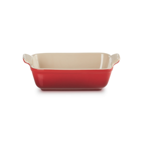 Keramikinis kepimo indas Le Creuset Heritage Stoneware, balta sp./oranžinė sp., 24.7 cm x 15.1 cm, 1.1 l