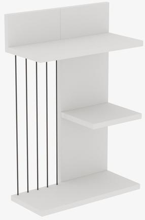 Sieninė lentyna Kalune Design Kinik 854KLN1740, balta sp., 60 cm x 19 cm x 40 cm