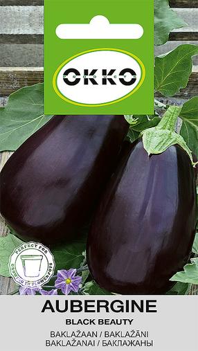 Семена Okko, баклажан Black Beauty, 0.2 г