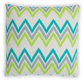 Dekoratyvinė pagalvėlė Patio Glam, balta sp./žalia sp./pilka sp., 45 cm x 45 cm