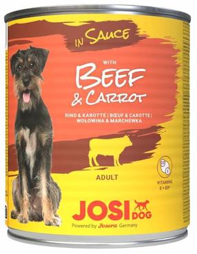 Влажный корм для собак Josera JosiDog In Sauce, говядина/морковь, 0.830 кг