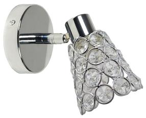 Lampa sienas Candellux Lighting Glossy, G9, 1 x 40 W, caurspīdīga krās./hroma krās. / hroma krās.