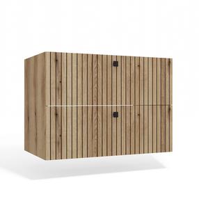 Vonios spintelė po praustuvu Tigo 80 2S, ąžuolo sp., 45.5 cm x 80 cm x 57 cm