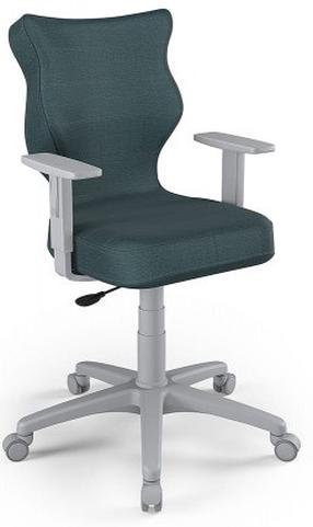 Vaikiška darbo kėdė Duo MT06 Size 6, 40 x 42.5 x 89.5 - 102.5 cm, mėlyna sp./pilka sp.
