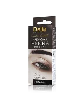 Antakių dažai Delia Cosmetics Eyebrow Expert Henna, tamsiai ruda sp. 3.0