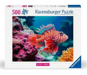Dėlionė Ravensburger Red Lionfish 12001334, 36 cm x 49 cm, 500 vnt., įvairių spalvų