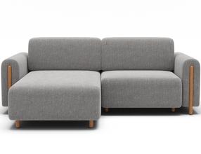 Modulinė sofa Acossta, pilka sp., dešininė, 154 x 244 cm x 95 cm