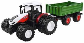 Traktors RC0602, sarkana krās./zaļa krās.