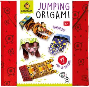 Papīra figūru izgatavošanas komplekts Ludattica Jumping Origami, daudzkrāsaina
