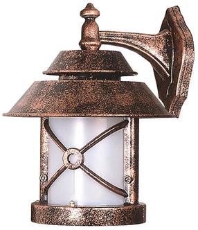 Sieninis lauko šviestuvas Opviq BAP-68199-BKR-M2, 60W, E27, IP65, ruda sp., 30 cm x 36 cm