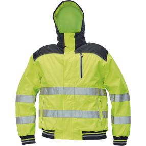 Darba jaka vīriešu Cerva Knoxfield HV, dzeltena krās., 3XL izmērs