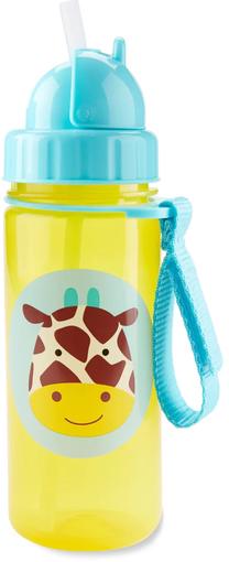 Vaikiška gertuvė Skip Hop Zoo Giraffe, 384.5 ml, 1 m., 6 cm, plastikas, mėlyna sp./geltona sp.