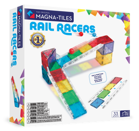 Magnetkonstruktor Magna-Tiles Rail Racers 251033MT, 33 tk, mitmevärviline