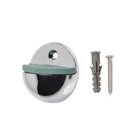 Поддержка двери Haushalt DS013CC, 2.5 см, Ø 4.5 см, резина/cталь, хромовый цв.