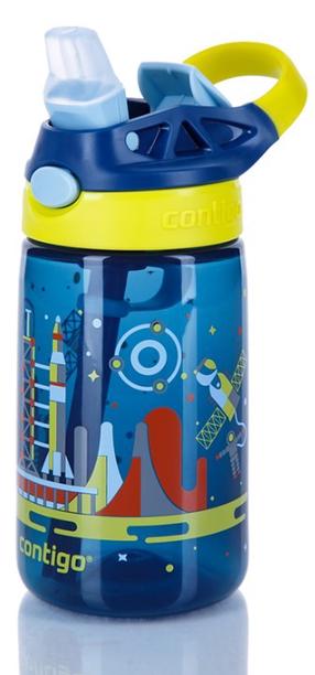 Ūdens pudele Contigo Gizmo Flip CON2116114, zila krās., plastmasa, 0.42 l