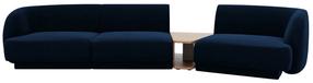 Modulinė sofa Micadoni Miley Blu 86, mėlyna sp., dešininė, 300 x 118 cm x 70 cm