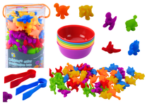 Rūšiavimo žaidimas, dinozauras Lean Toys Classification, įvairių spalvų, 48 vnt.