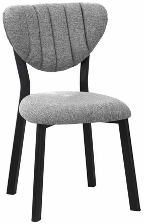 Valgomojo kėdė Kalune Design Elma 225ALN1103, matinė, pilka sp., 45 cm x 47 cm x 85 cm