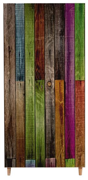 Skapis Kalune Design Stil 726, daudzkrāsains/sonoma ozola krās., 90 cm x 52 cm x 192 cm