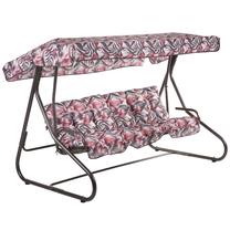 Lauko sūpynės Patio Milano, ruda sp./balta sp./raudona sp., 220 cm x 134 cm x 157 cm