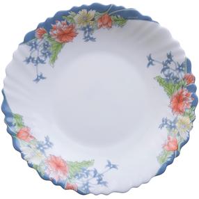 Šķīvis zupas Arcopal Florine, Ø 21 cm, zila krās./balta krās./sarkana krās.