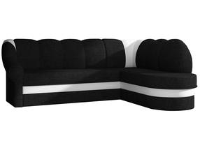 Kampinė sofa Benano Sawana 14, Soft 17, juoda sp., dešininė, 180 x 250 cm x 85 cm