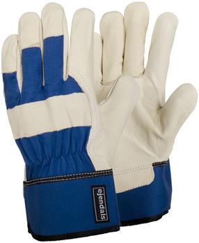 Рабочие перчатки кожаные Tegera 105 size 9, синий цв./белый цв., 9