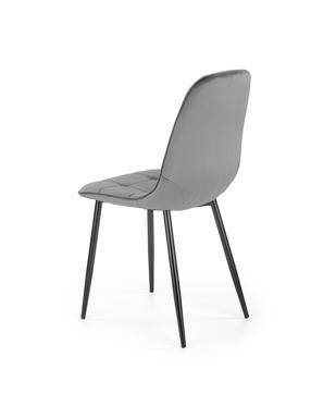 Söögitoa tool Metal Chairs K417, must v./hall v., 56 cm x 44 cm x 87 cm