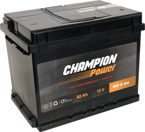 Akumuliatorius Champion Power, 12 V, 62 Ah, 480 A
