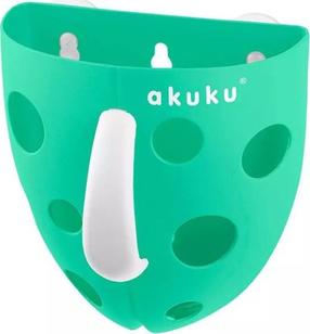 Vannas rotaļlietu organizators Akuku Bath Organizer, zaļa krās.