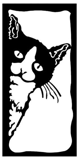 Sienos dekoracija Wallity The Cat, 35 cm x 70 cm