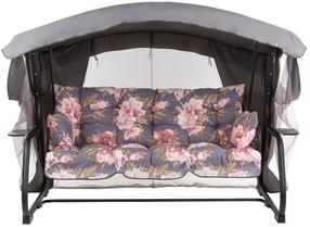 Lauko sūpynės Patio Ravenna Black Edition, juoda sp./rožinė sp./pilka sp., 209 cm x 132 cm x 171 cm