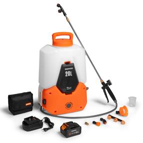 Akumuliatorinis sodo purkštuvas Daewoo DSA 2021LI SET, 20 l, su manometru