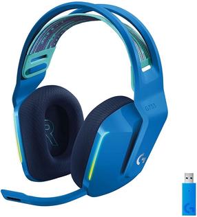 Belaidės žaidimų ausinės Logitech G733 981-000943, mėlyna sp.