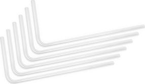 Vamzdelis EK Water Blocks EK-Loop Hard Tube 14mm 0.8m Pre-Bent 90°, 80 cm, skaidri sp., 6 vnt.