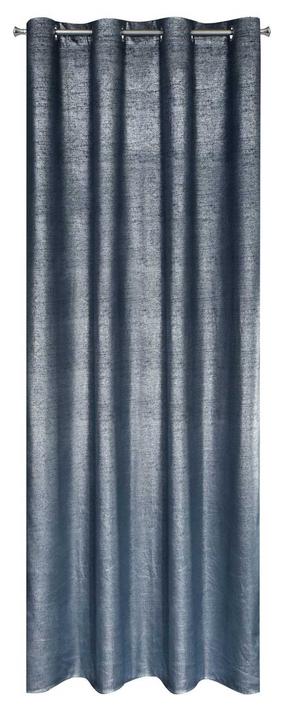 Nakts aizkari Ambi ZKDD-08, sudraba krās./zilimelns krās., 140 cm x 250 cm