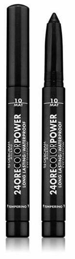 Acu ēnas Deborah Milano 24ore Color Power, 1.4 g, mat black krās. 10