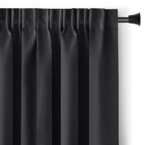 Pimendav kardin Restilo Blackout, must v., 200 cm x 245 cm
