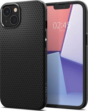 Telefona vāciņš Spigen Liquid Air, melna krās., Apple