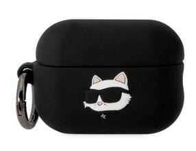 Austiņu futlārs Karl Lagerfeld KLA3RUNCHK AirPods 3, melna krās.