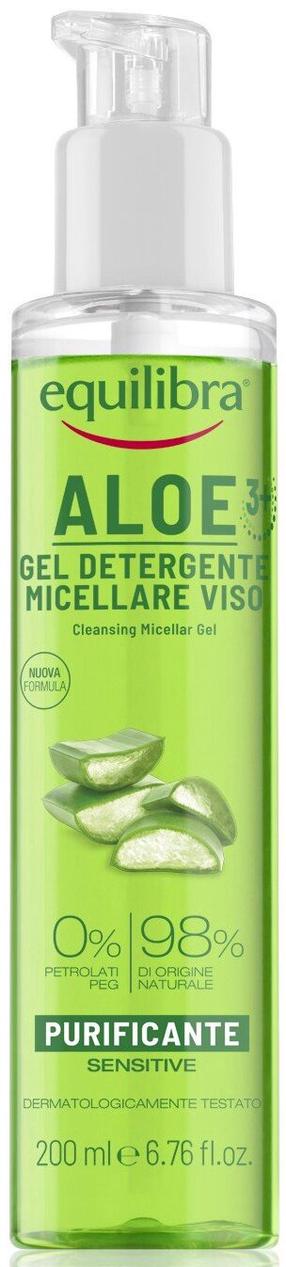Kosmētikas noņemšanas līdzeklis Equilibra Aloe 3+, 200 ml