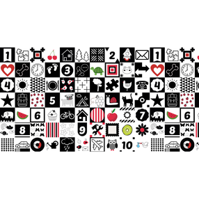 Коврик для игр Bocioland Honeycomb, 200 см x 150 см, черный цв./серый цв.