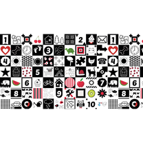 Žaidimų kilimėlis Bocioland Honeycomb, 200 cm x 150 cm, juoda sp./pilka sp.