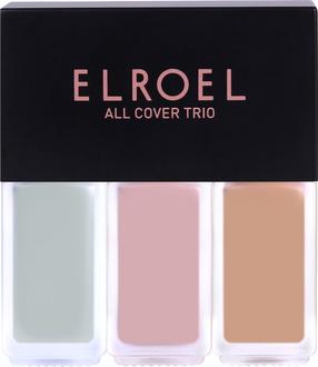 Korektors Elroel All Cover Trio Mini, piparmētra (mint) krās./rozā krās./bēša krās., 4.5 g