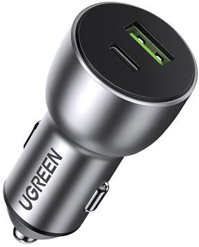 Автомобильное зарядное устройство Ugreen CD213, USB/USB-C